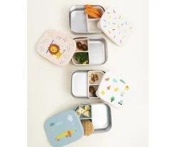 Caja de Almuerzo Acero con Separador Extraíble Confetti