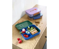 Caja de Almuerzo Compartimentos Bento Smile Navy Blue