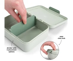 Caja de Almuerzo con Divisor Playground Green