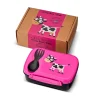 Caja de Almuerzo N'ice Box Kids Vaca Purple