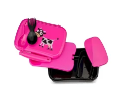 Caja de Almuerzo N'ice Box Kids Vaca Purple