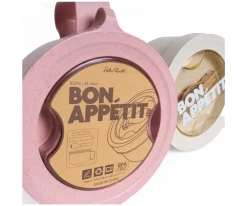 Caja de Almuerzo Redonda Bon Appétit Beige