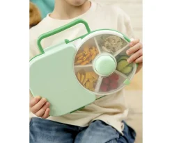 Caja de Almuerzo Spinner 2 in 1 Lunchox Sage Green