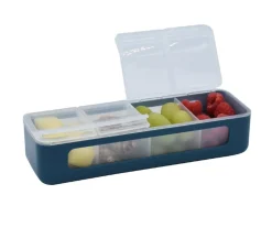 Caja Snackle 4 Compartimentos Blue Luxe