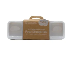 Caja Snackle 4 Compartimentos Ivory Luxe