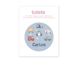 Cajita para Fruta Personalizada Campus Cool Blue City Cars