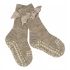Calcetines Suela Antideslizante Lana Merino Light Brown Melange