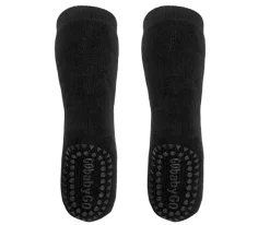 Calcetines Suela Antideslizante Algodón Negro