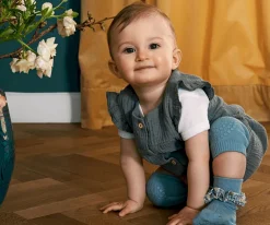 Calcetines Suela Antideslizante Bambú Liberty Sky Blue