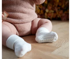 Calcetines Suela Antideslizante Bambú Glitter Lavanda