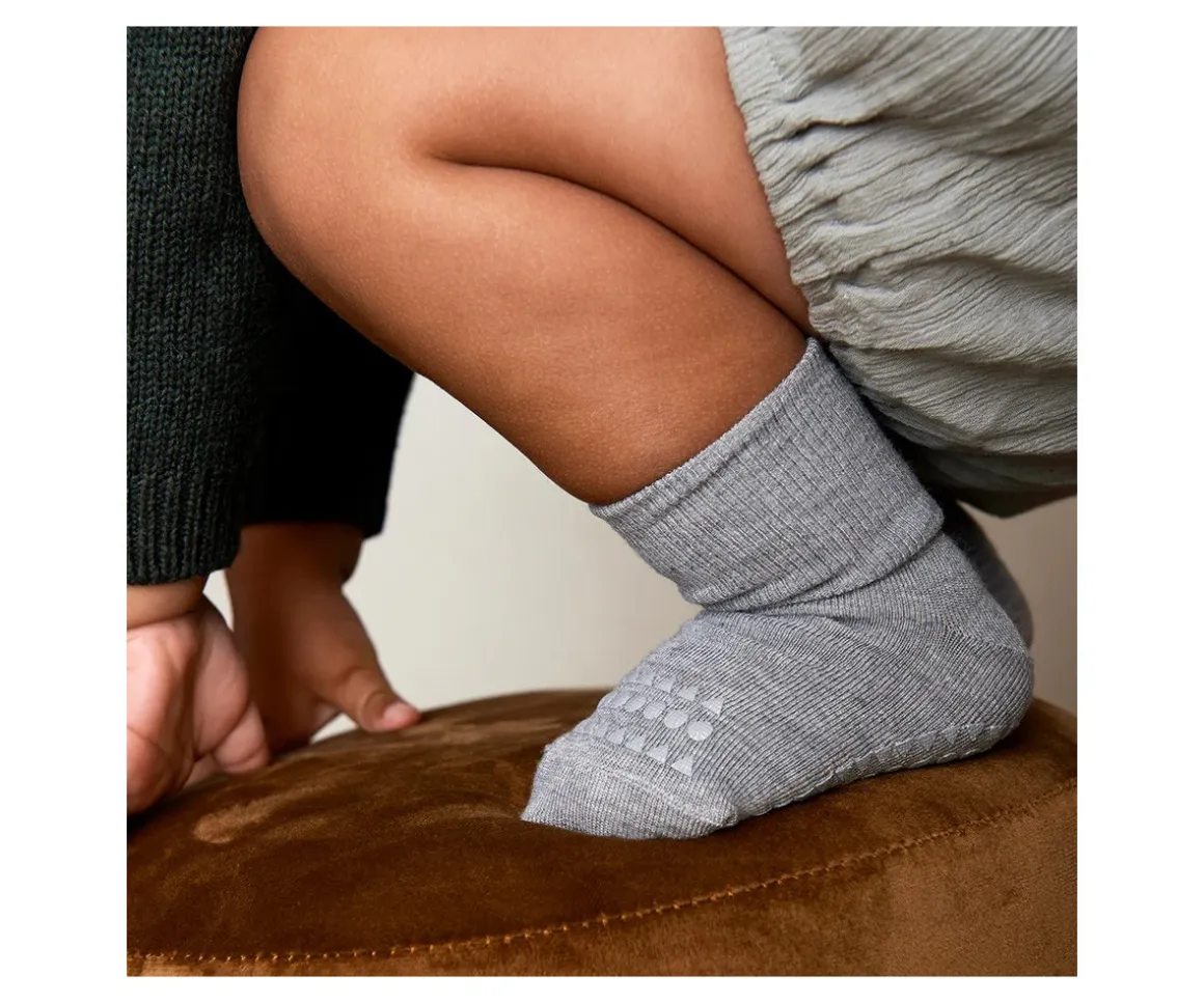 Calcetines Suela Antideslizante Bambú Grey Melagne