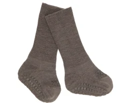 Calcetines Suela Antideslizante Lana Merino Brown Melange