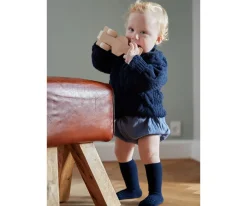 Calcetines Suela Antideslizante Bambú Dark Blue