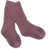 Calcetines Suela Antideslizante Terry Algodón Orgánico Misty Plum