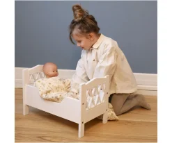 Cama Arlequín para Muñecas Blanca