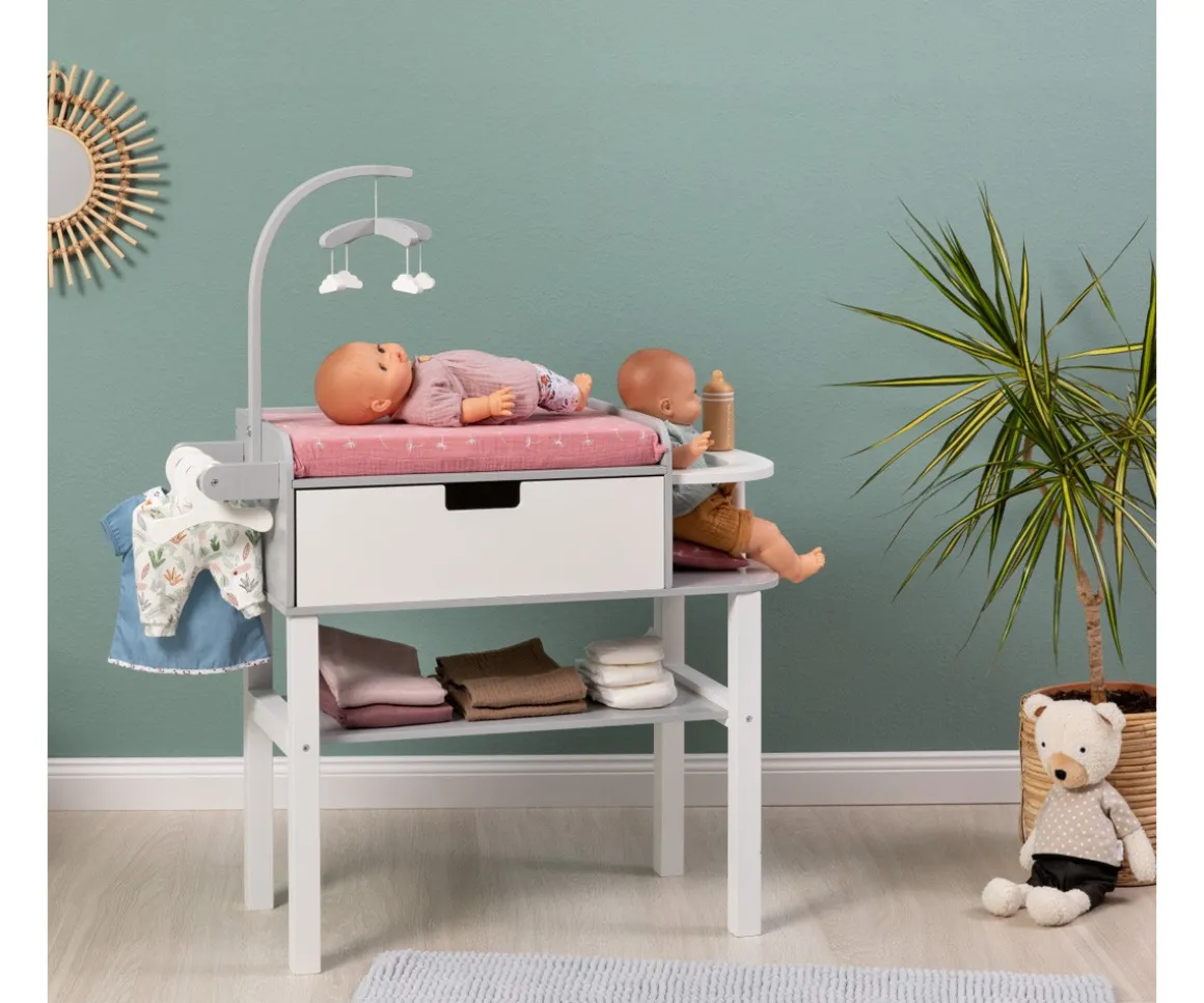 Cambiador de Muñecas Viola Gris/Blanco