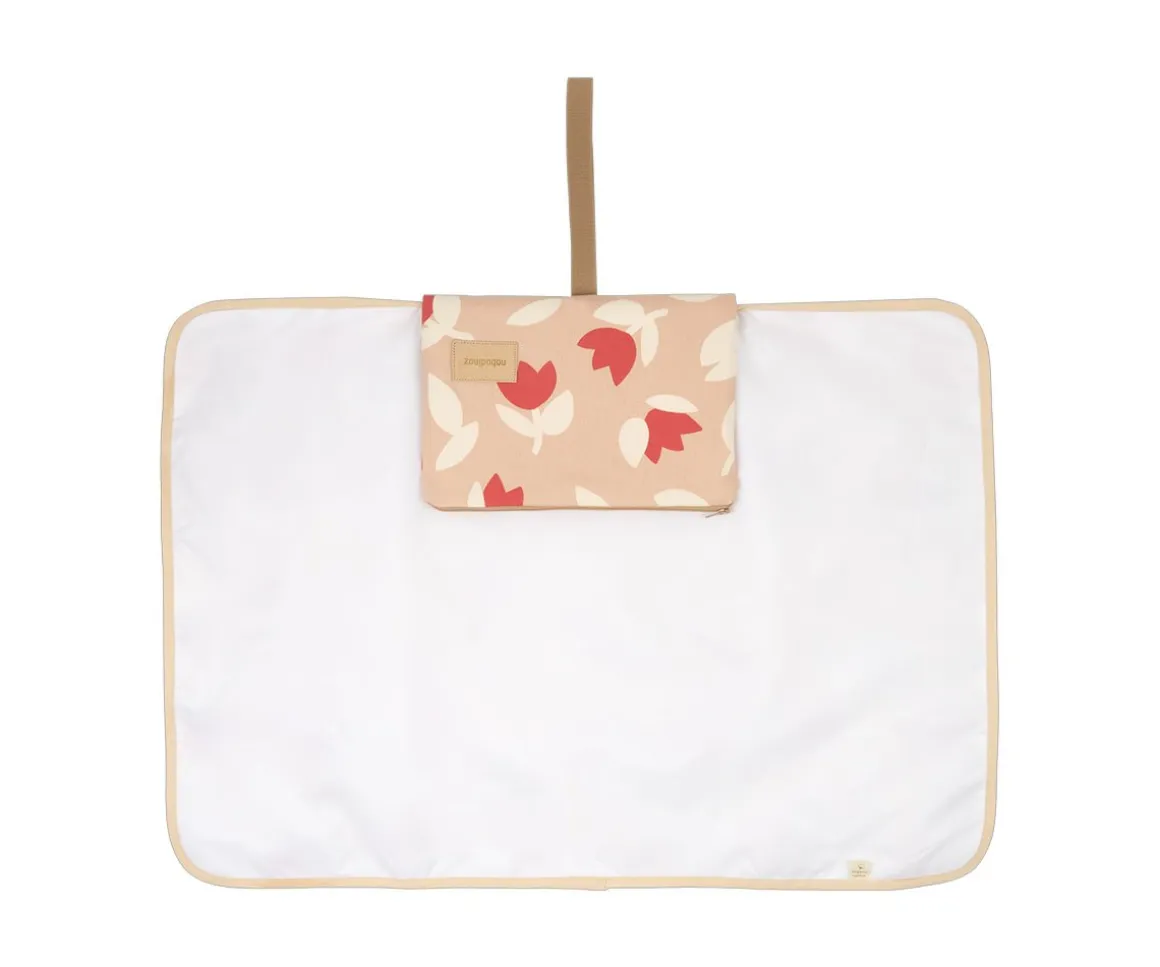 Cambiador de Viaje Impermeable Hyde Park Red Tulips