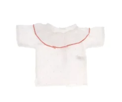Camisa Cutie con Volante Plumeti Rosa para Muñeco
