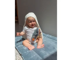 Capa / Toalla de Baño Grande Daisy White Personalizable