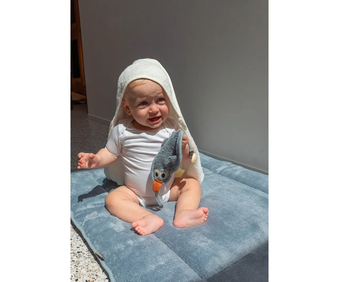 Capa / Toalla de Baño Grande Daisy White Personalizable