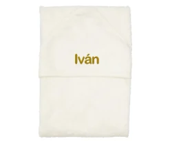 Capa / Toalla de Baño Grande Daisy White Personalizable