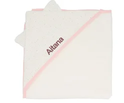 Capa de Baño Rainbow Dots Rosa Personalizable