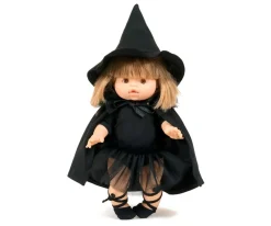 Capa de Bruja de Jersey y Tul Negro