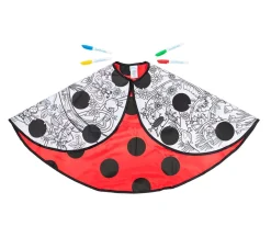 Capa Disfraz Lady Bug para Colorear 4-7 Años