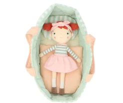 Capazo Muñecas Stripes Sage