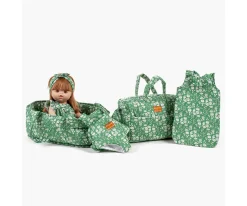 Capazo y Almohada Liberty Capel Verde para Muñecos