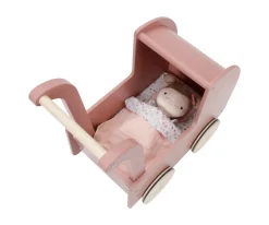 Carrito de Madera con Muñeca Blandita