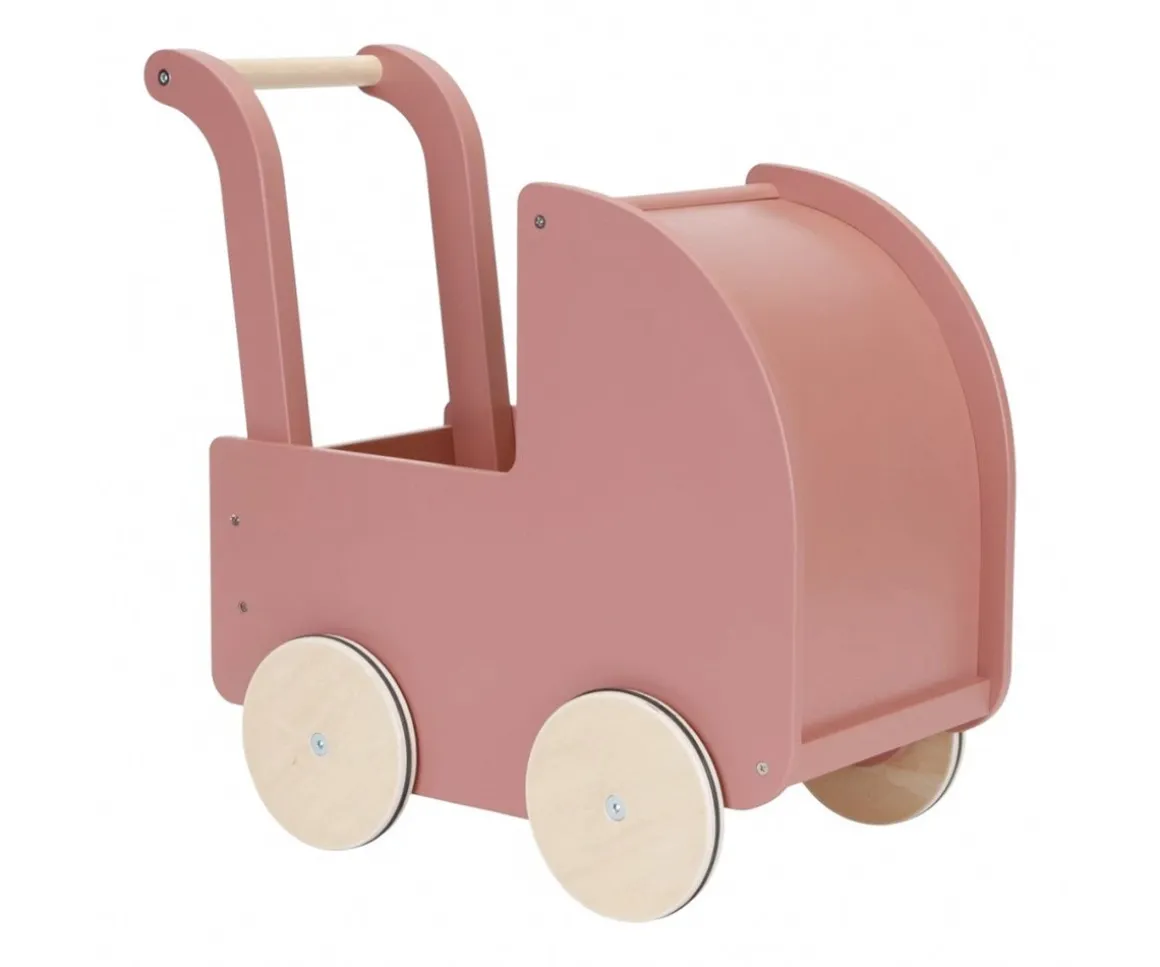 Carrito de Madera con Muñeca Blandita