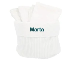 Cesta con Secababitas Dorset Verde Personalizable