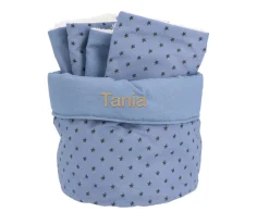 Cesta con Secababitas Mini Star Blue Personalizable