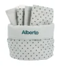 Cesta con Secababitas Mini Star Grey Personalizable