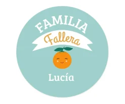 Chapa Personalizada Bebé Familia Fallera