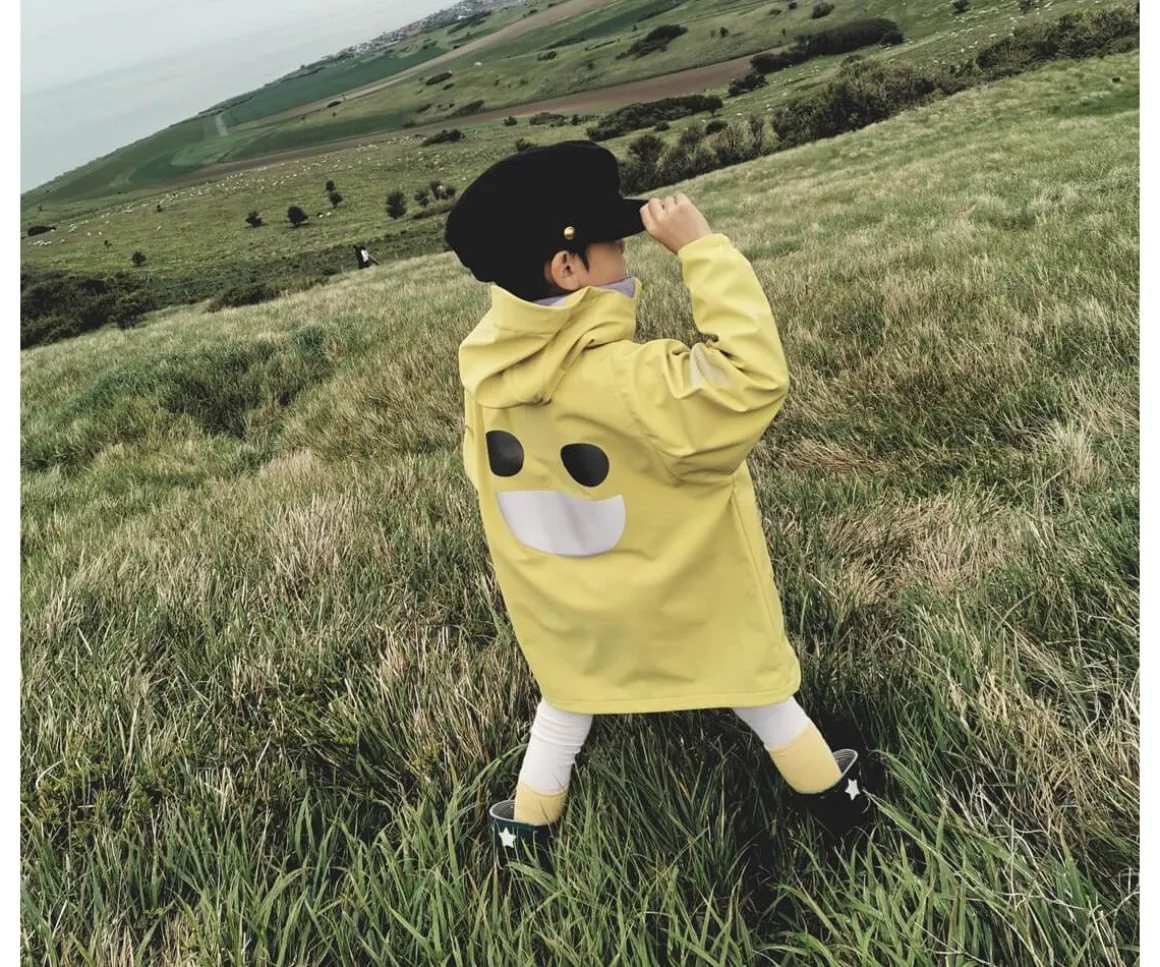 Chaqueta Impermeable Cortavientos Wistiti Amarilla