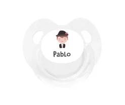 Chupete Personalizado Retro Blanco Huertano