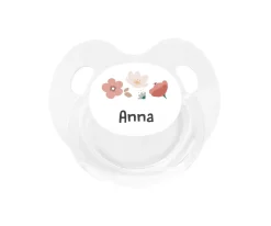 Chupete Personalizado Retro Blanco Little Garden