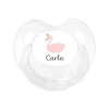 Chupete Personalizado Retro Transparente Cisne