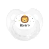 Chupete Personalizado Retro Transparente León