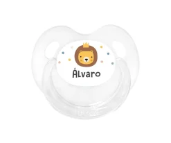 Chupete Personalizado Retro Transparente León