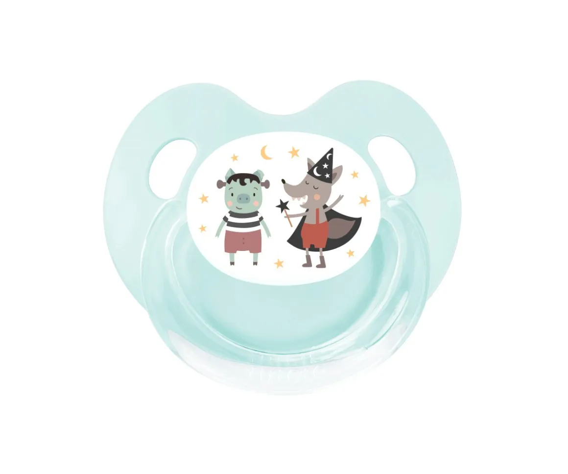 Chupete Retro Aqua Cerdito Halloween