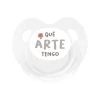 Chupete Retro Blanco Qué arte tengo