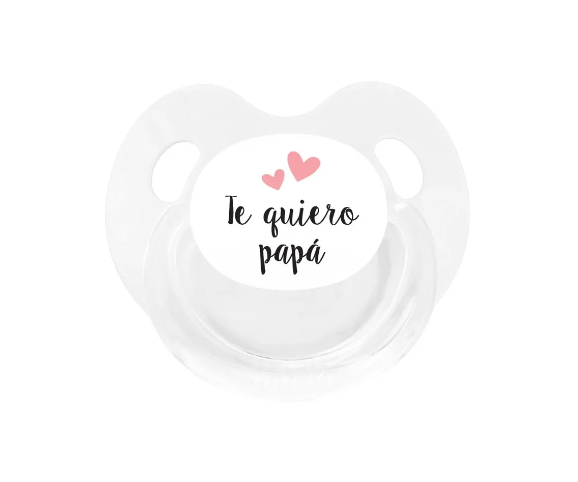 Chupete Retro Blanco Te quiero papá