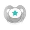 Chupete Retro Gris Estrella Verde