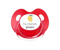 Chupete Retro Rojo Mi primer Bando