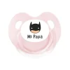 Chupete Retro Rosa Héroe Mi Papá