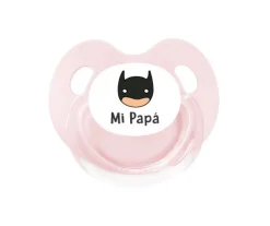 Chupete Retro Rosa Héroe Mi Papá