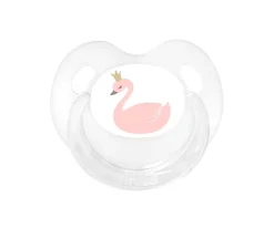 Chupete Retro Transparente Cisne